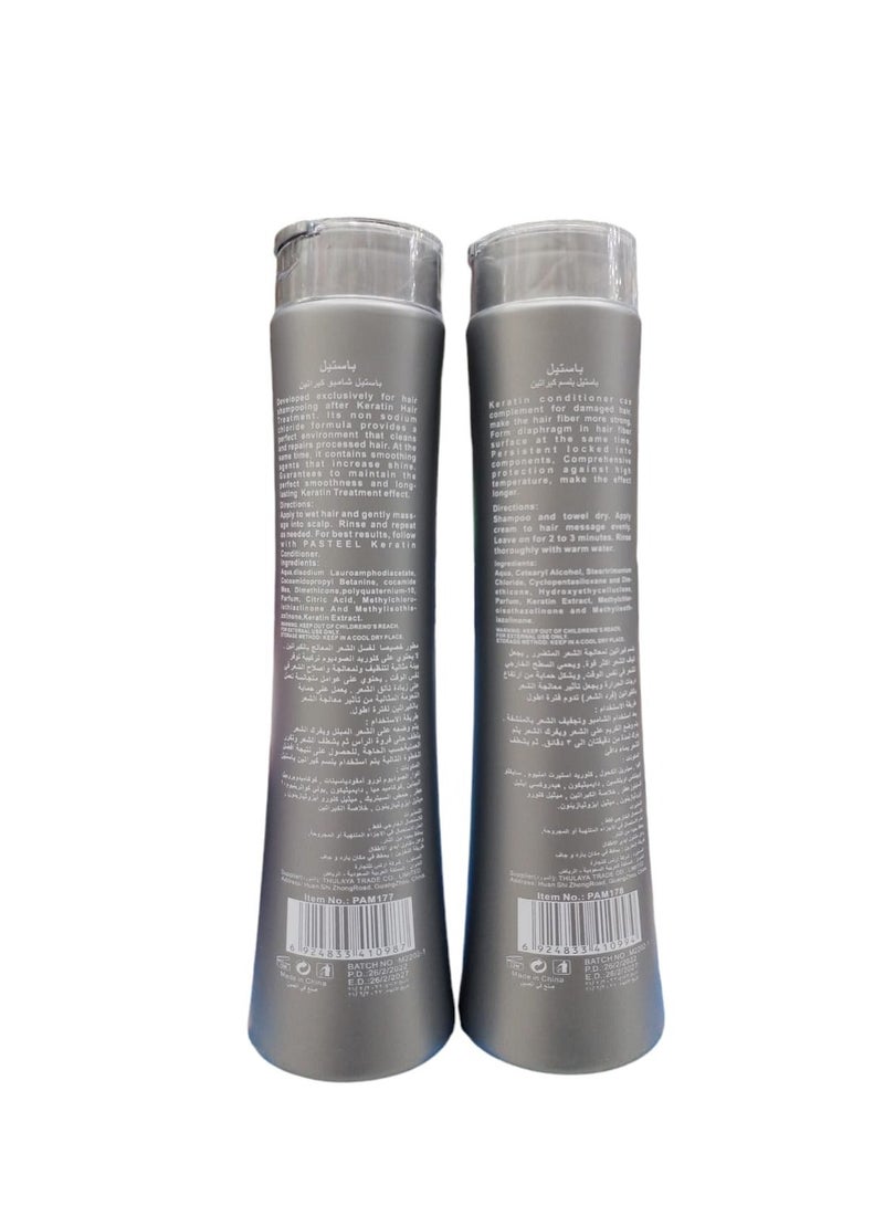 PASTEEL Professional Keratin Shampoo for Scalp Care All Hair Types 400ml - Image 3